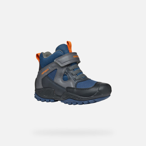 Waterproof ankle boots NEW SAVAGE ABX BOY Blue/Dark Gray - image number 2 | GEOX