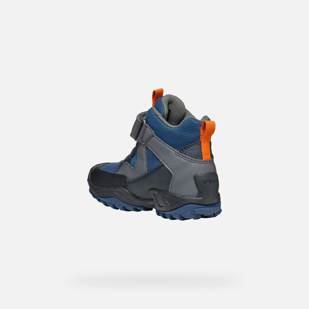 Waterproof ankle boots NEW SAVAGE ABX BOY Blue/Dark Gray - image number 3 | GEOX