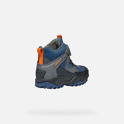 Waterproof ankle boots NEW SAVAGE ABX BOY Blue/Dark Gray - image number 4 | GEOX