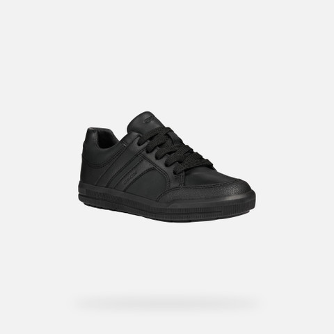leather shoes ARZACH JUNIOR Black - image number 2 | GEOX
