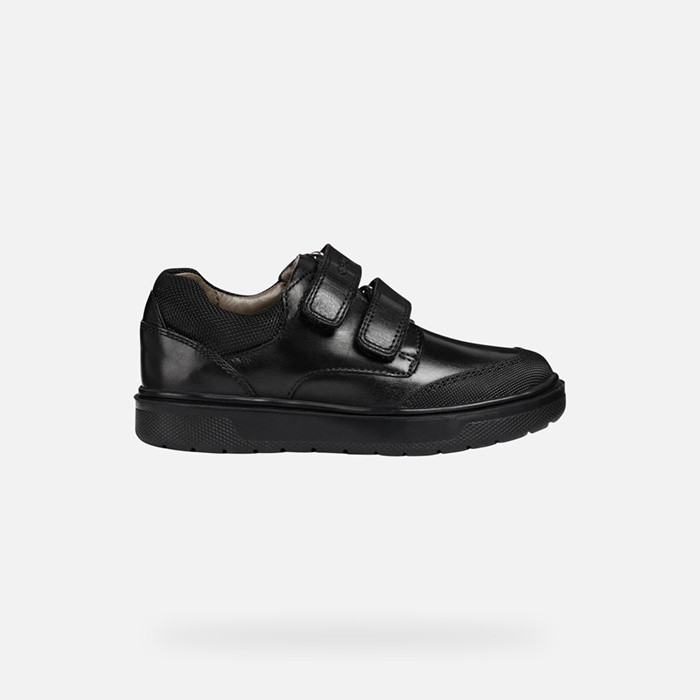 Chaussures à scratch RIDDOCK GARÇON Noir | GEOX