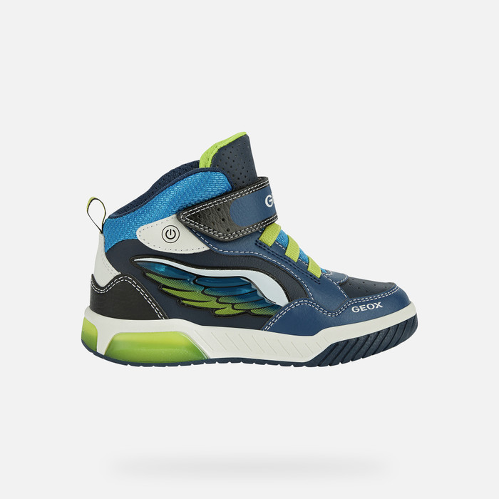 Geox® INEK: Boy's Navy blue High Sneakers | FW22