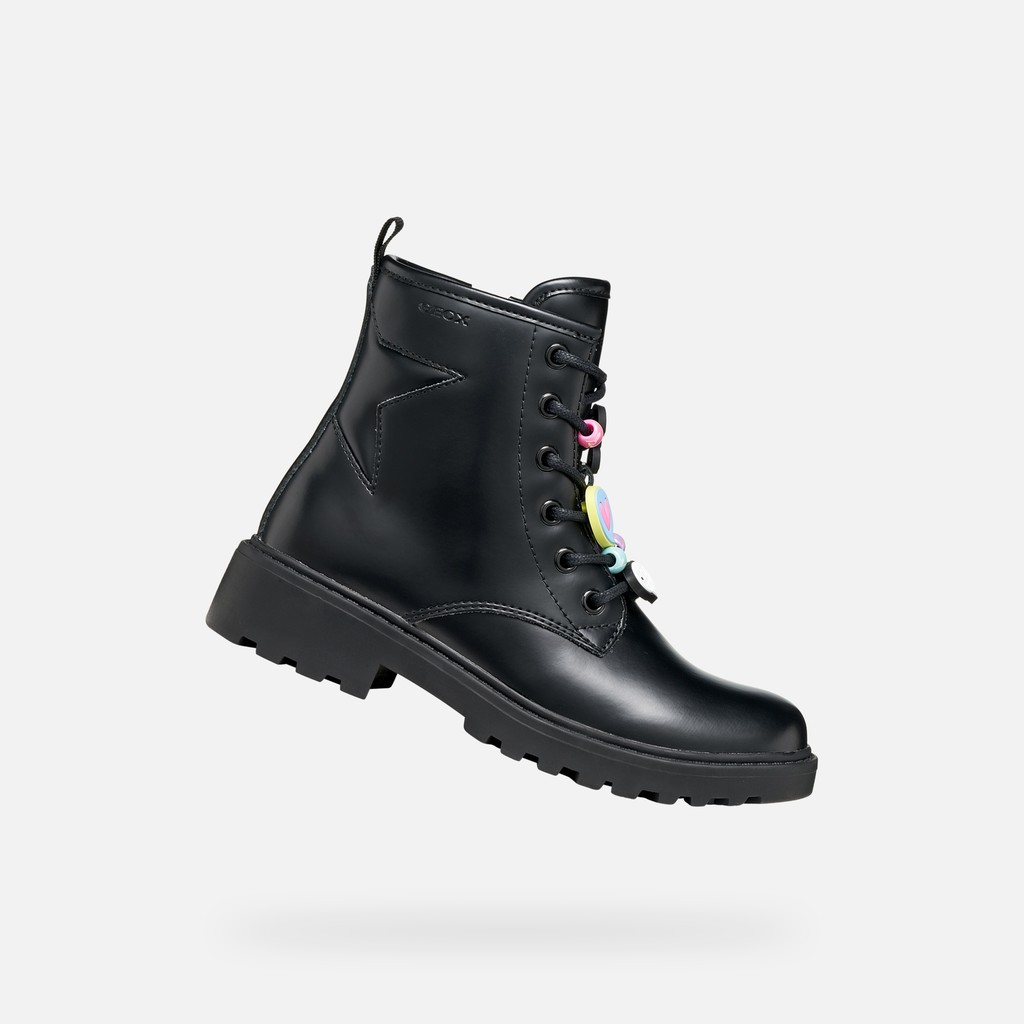 Combat boots CASEY GIRL Black/Multicolor - image number 0 | GEOX