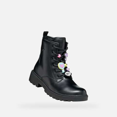 Combat boots CASEY GIRL Black/Multicolor - image number 4 | GEOX