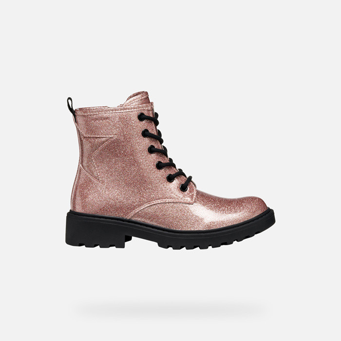 Combat boots CASEY GIRL Old Rose | GEOX
