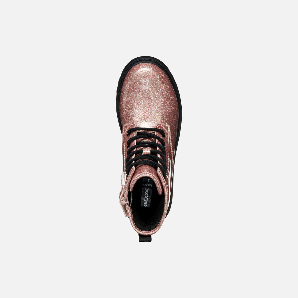 Combat boots CASEY GIRL Old Rose - image number 5 | GEOX