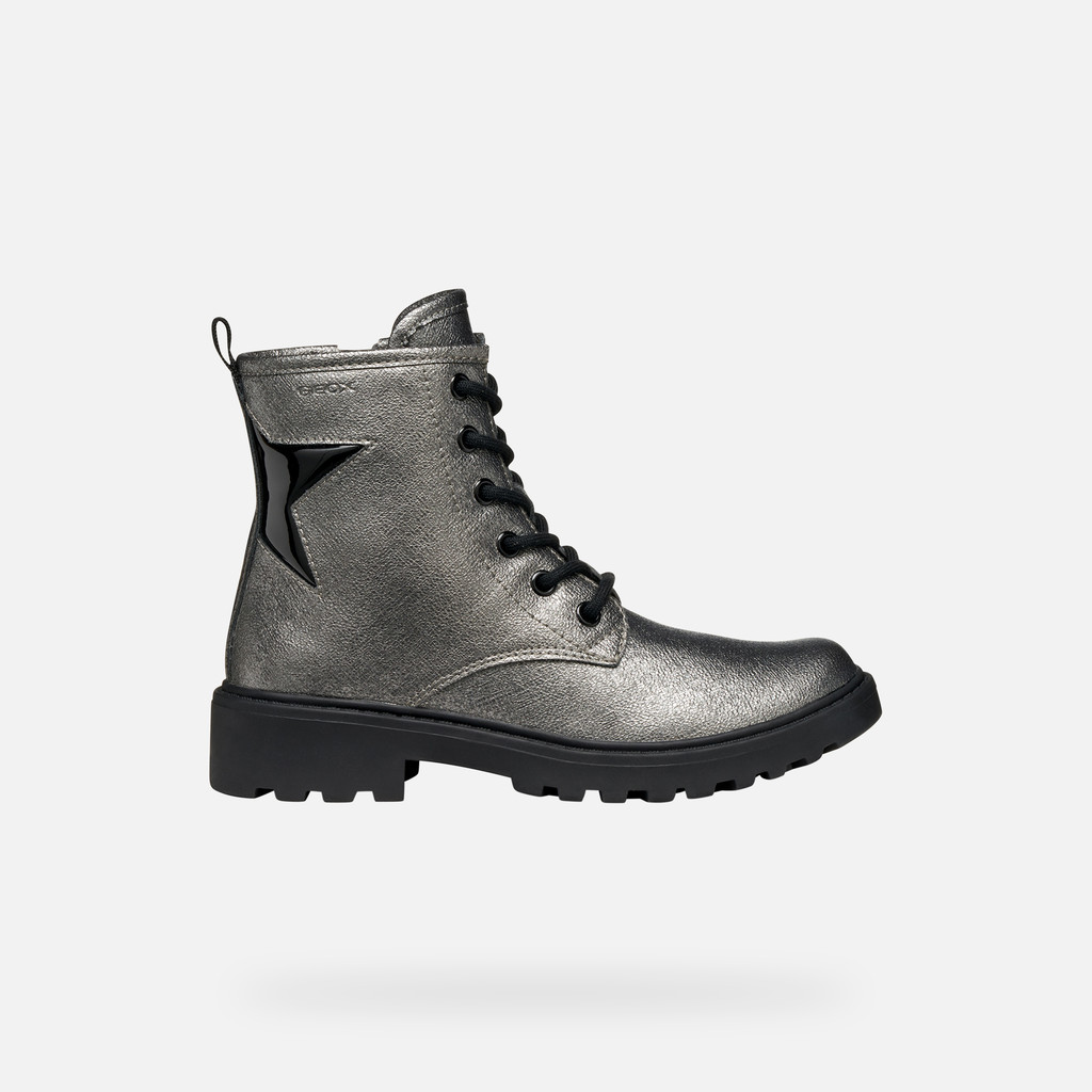 Combat boots CASEY GIRL Graphite/Black - image number 1 | GEOX