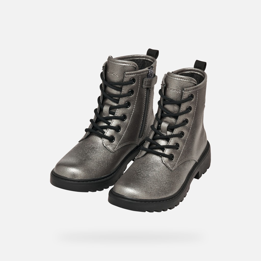Combat boots CASEY GIRL Graphite/Black - image number 7 | GEOX