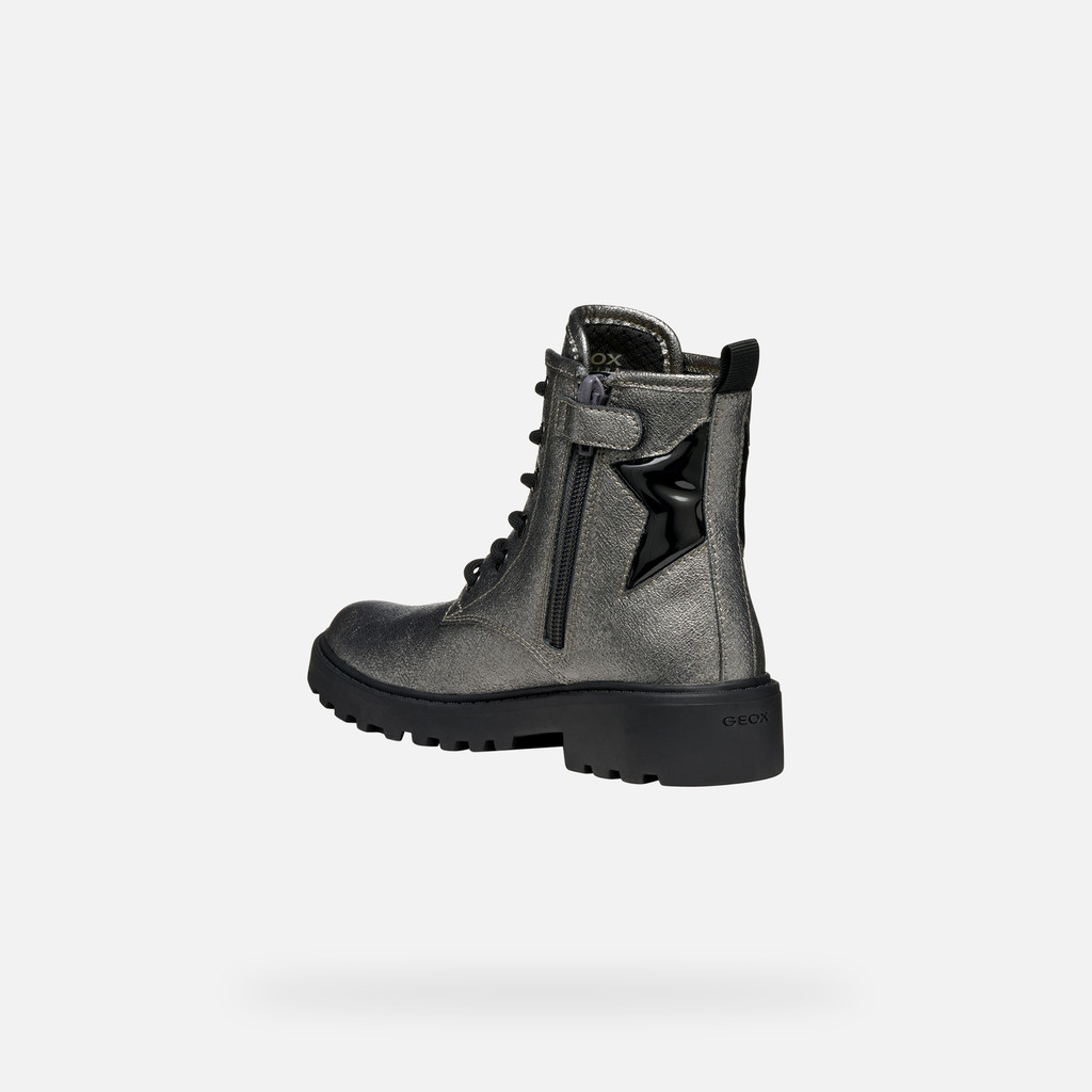 Combat boots CASEY GIRL Graphite/Black - image number 3 | GEOX