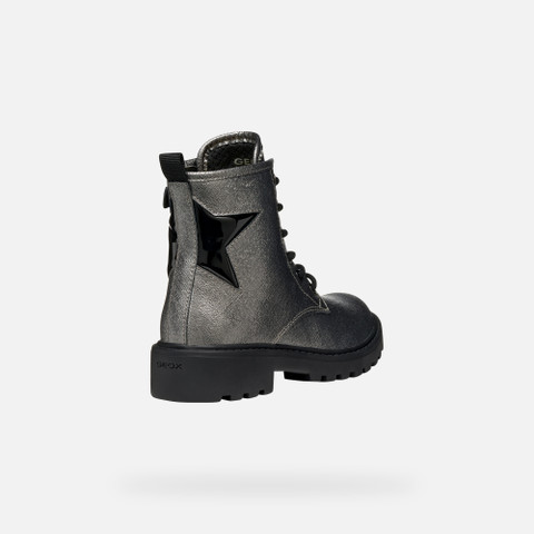 Combat boots CASEY GIRL Graphite/Black - image number 4 | GEOX