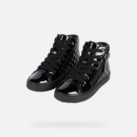 High top sneakers KALISPERA GIRL Black - image number 7 | GEOX
