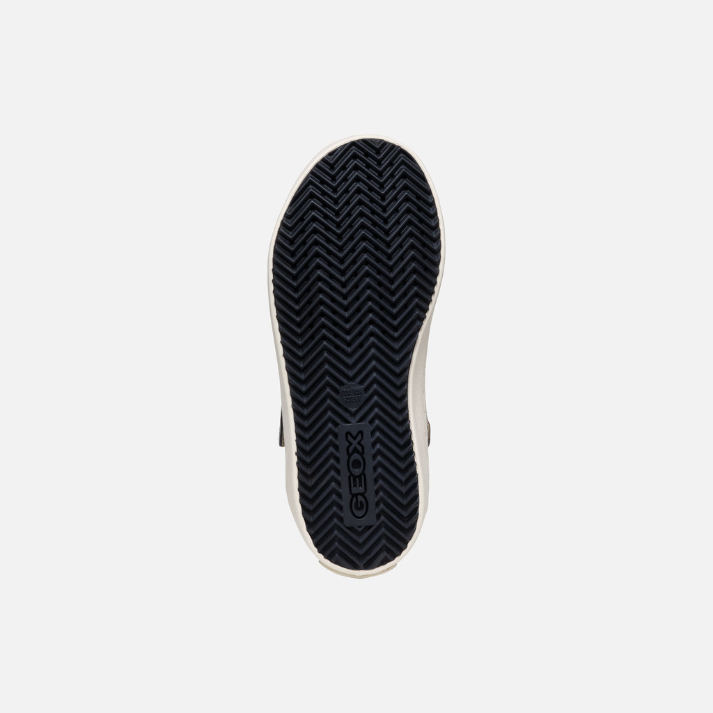 High top sneakers KALISPERA GIRL Dark Beige/Black - image number 6 | GEOX