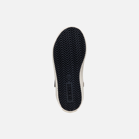 High top sneakers KALISPERA GIRL Dark Beige/Black - image number 6 | GEOX