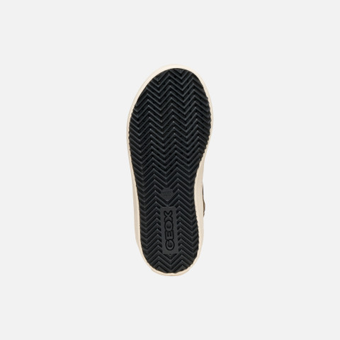 High top sneakers KALISPERA GIRL Dark beige/Black - image number 6 | GEOX