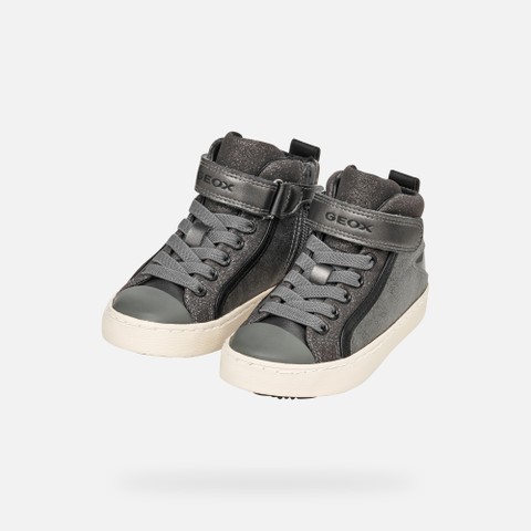 High top sneakers KALISPERA GIRL Graphite/Black - image number 7 | GEOX