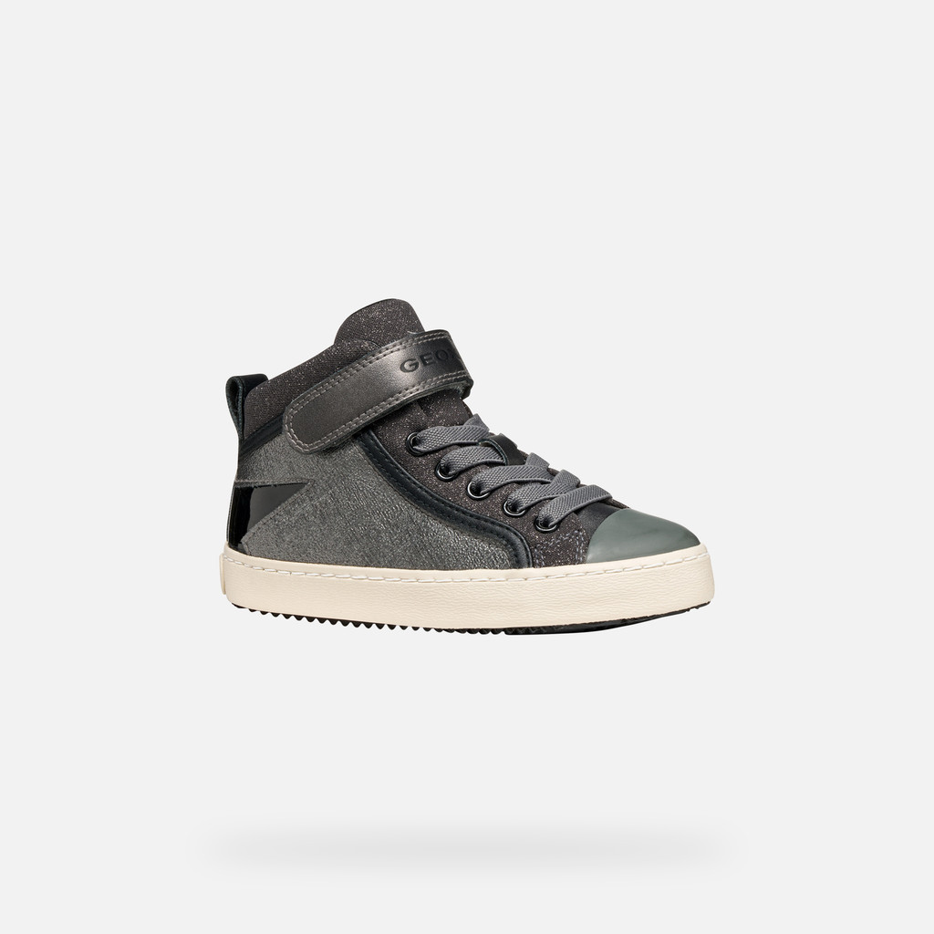 High top sneakers KALISPERA GIRL Graphite/Black - image number 2 | GEOX