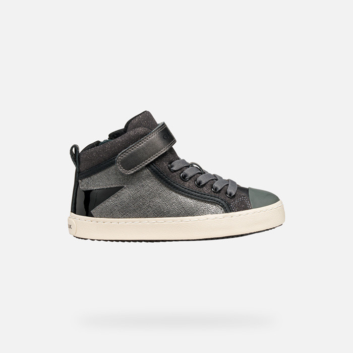 High top sneakers KALISPERA GIRL Graphite/Black | GEOX