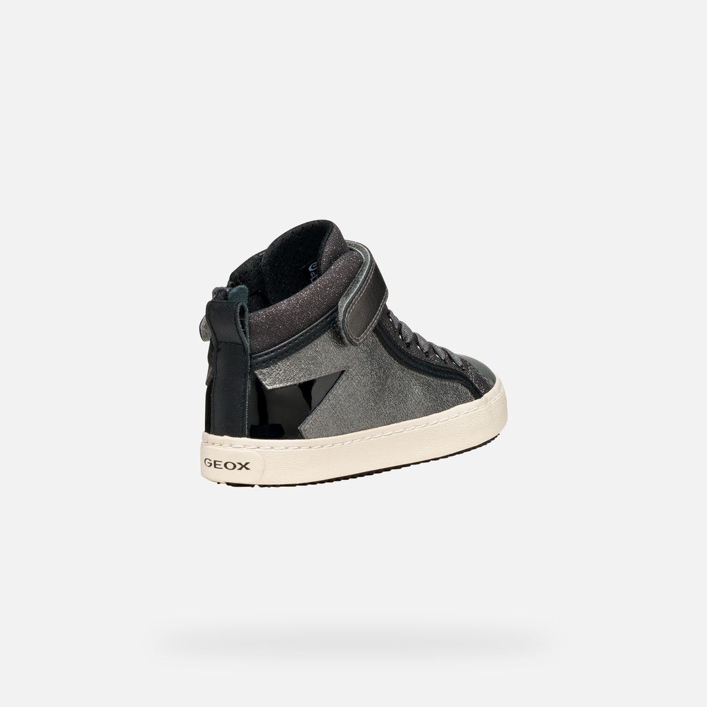 High top sneakers KALISPERA GIRL Graphite/Black - image number 4 | GEOX