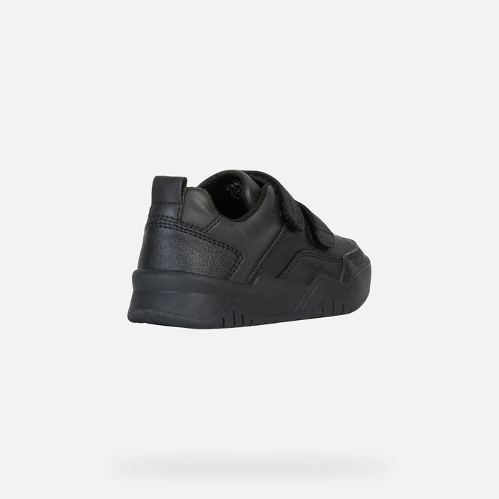 aire Certificado Gastos de envío Geox® PERTH Junior Boy: Black Sneakers | Geox® Store