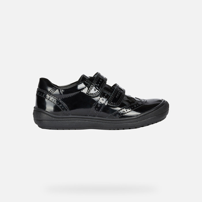 Chaussures à scratch HADRIEL FILLE Noir | GEOX