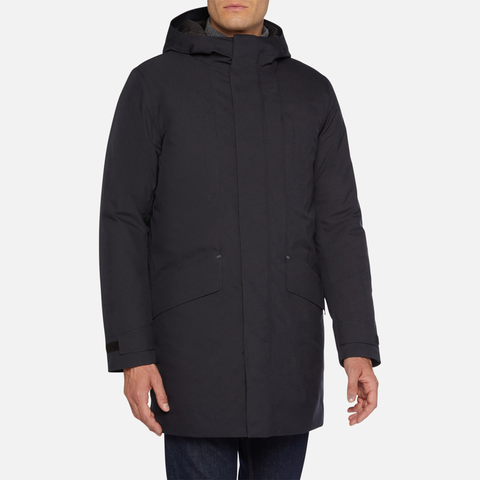 Geox® CLINTFORD: Dark blue Rainproof Jacket | Geox®