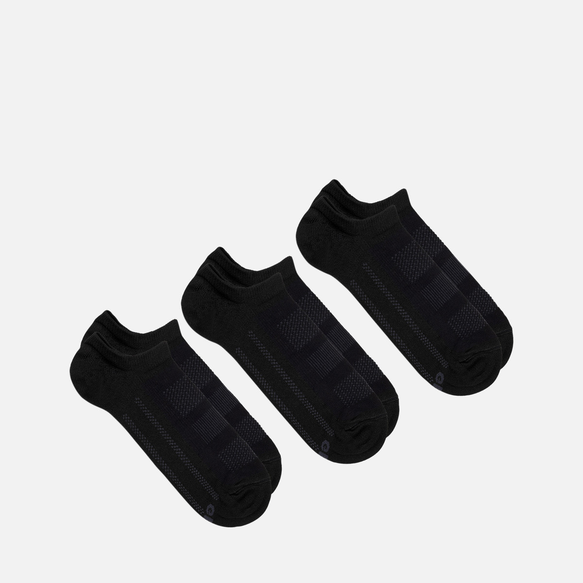 three pack socks adult — black