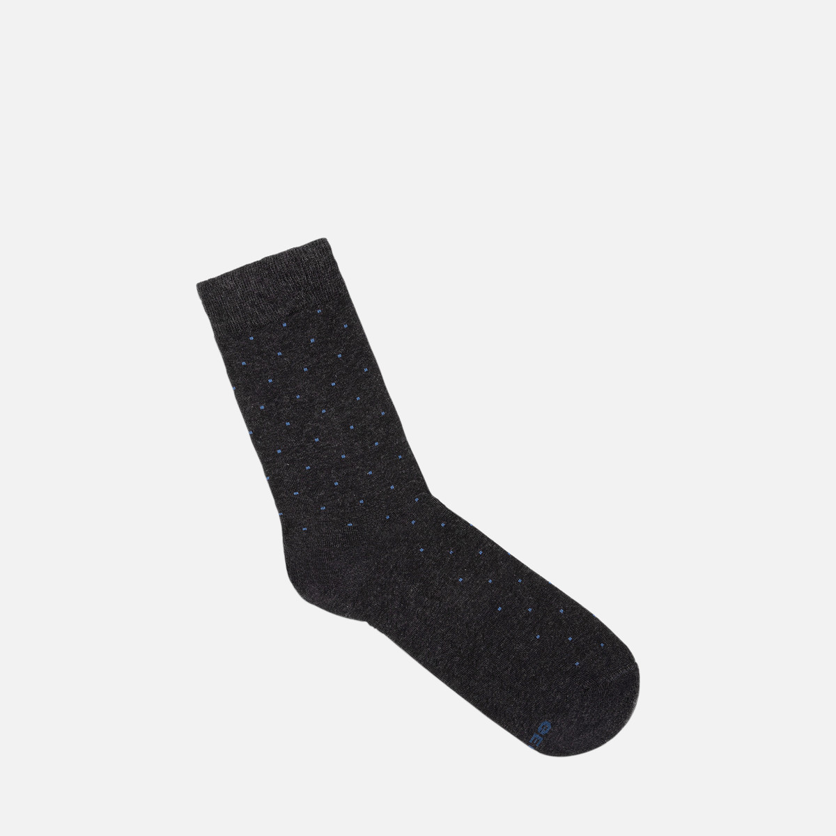 two pack socks man — dark_melange_grey/black