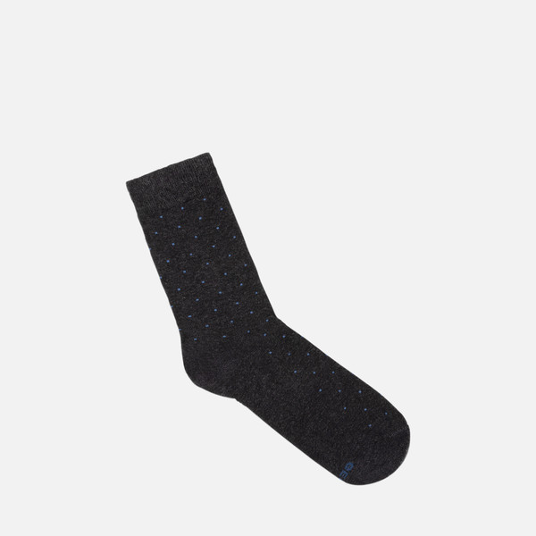 two pack socks man — dark_melange_grey/black