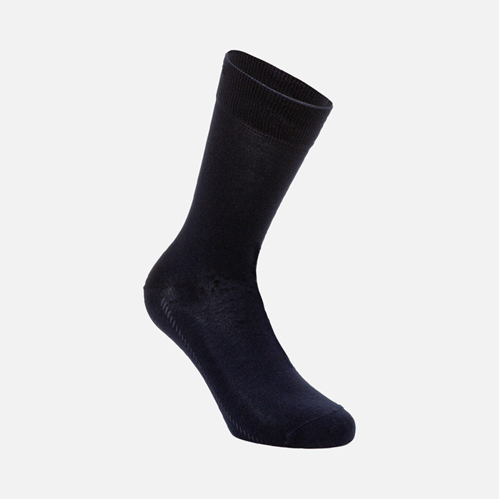 Men's Long and Short Monochrome or Striped Socks | Geox