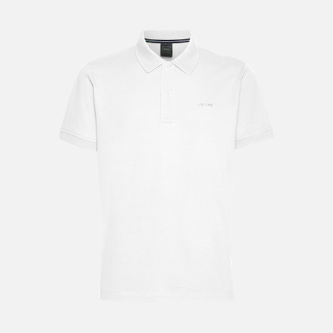 polo shirt POLO MAN Optic White - image number 0 | GEOX