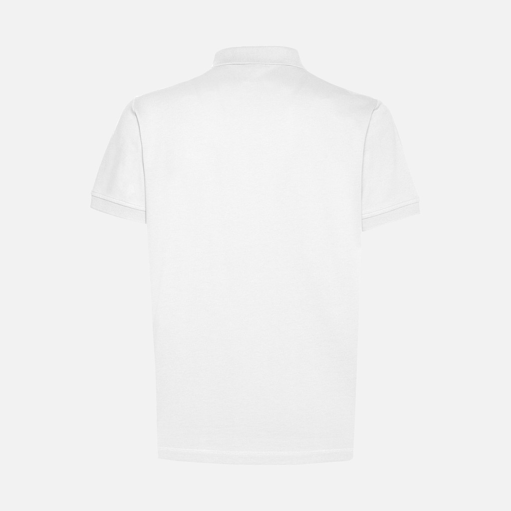 Geox® POLO: Men's optical white Polo Shirt | Geox® SS