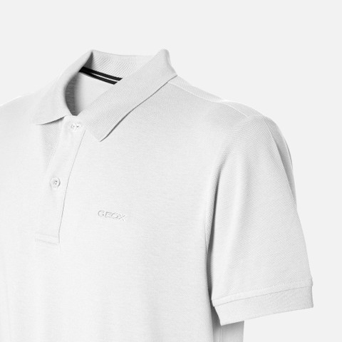 Tシャツ・カットソー OFF WHITE Men Polo Shirts OMAA161C99JER0010110 White Geox® POLO: Men's optical white Polo Shirt | Geox® SS