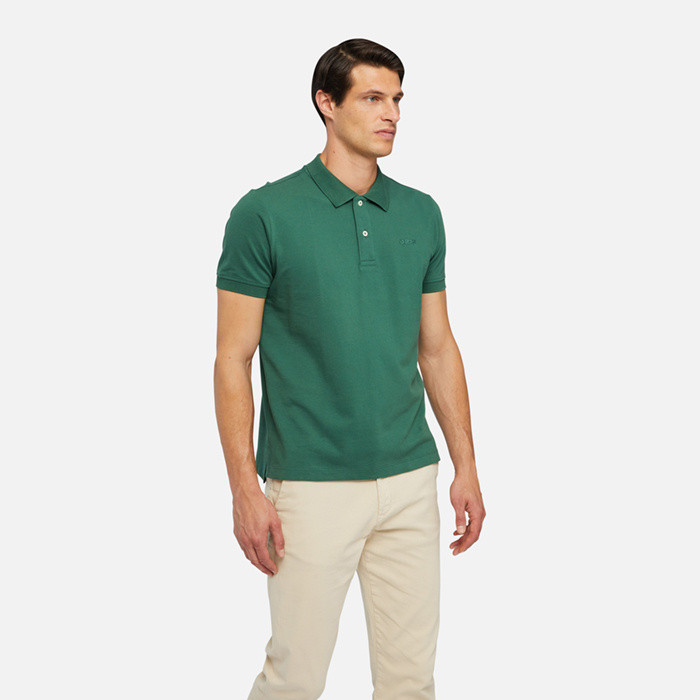 T-SHIRTS AND POLO SHIRTS MAN POLO MAN - FOREST GREEN