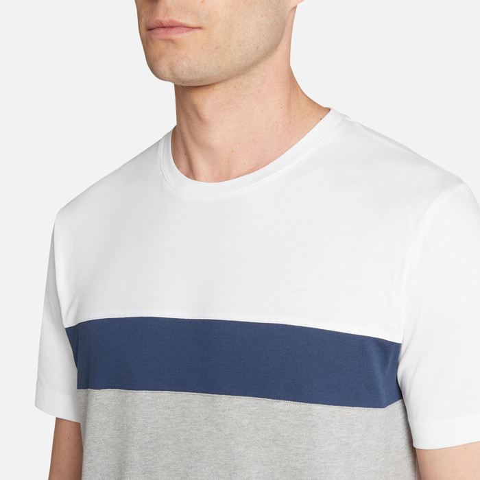 T-SHIRT: Camiseta Blanco óptico Hombre | Geox®