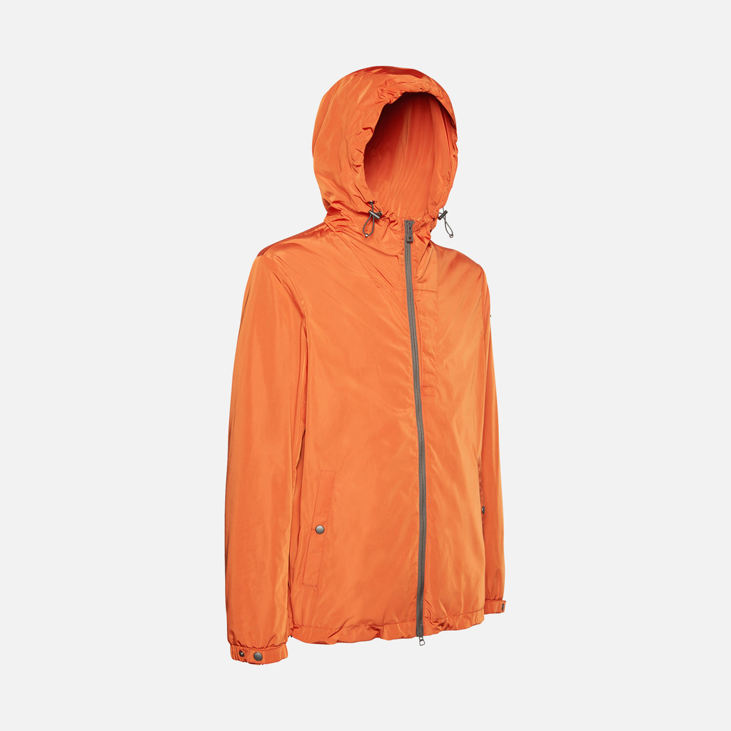 Geox® LEITAN: Men's Potter'S Clay Short Parka | Geox