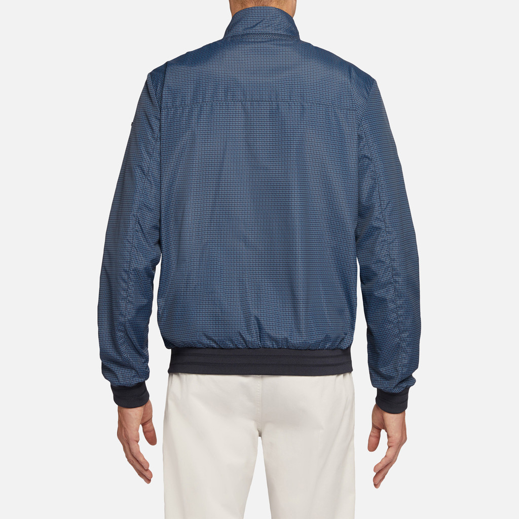 Geox® LITIO FIELJACKET: Men's Light Blue Lightweight Jacket | Geox