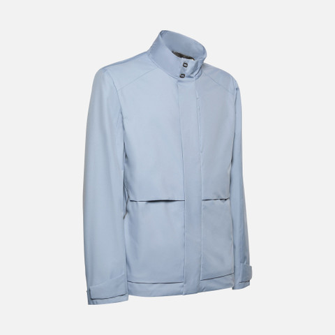 lightweight jacket DAMIANO MAN Faded denim - image number 3 | GEOX