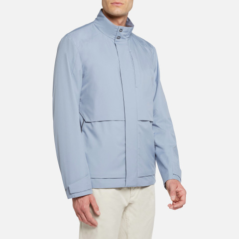 lightweight jacket DAMIANO MAN Faded denim - image number 4 | GEOX