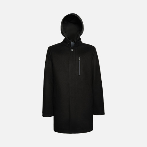 long coat MONREALE MAN Black - image number 0 | GEOX