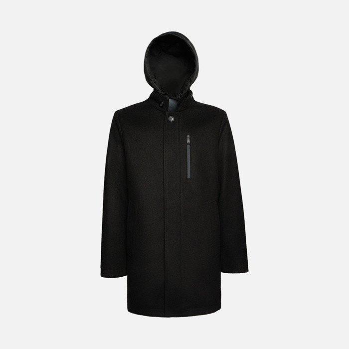 Long coat MONREALE MAN Black | GEOX