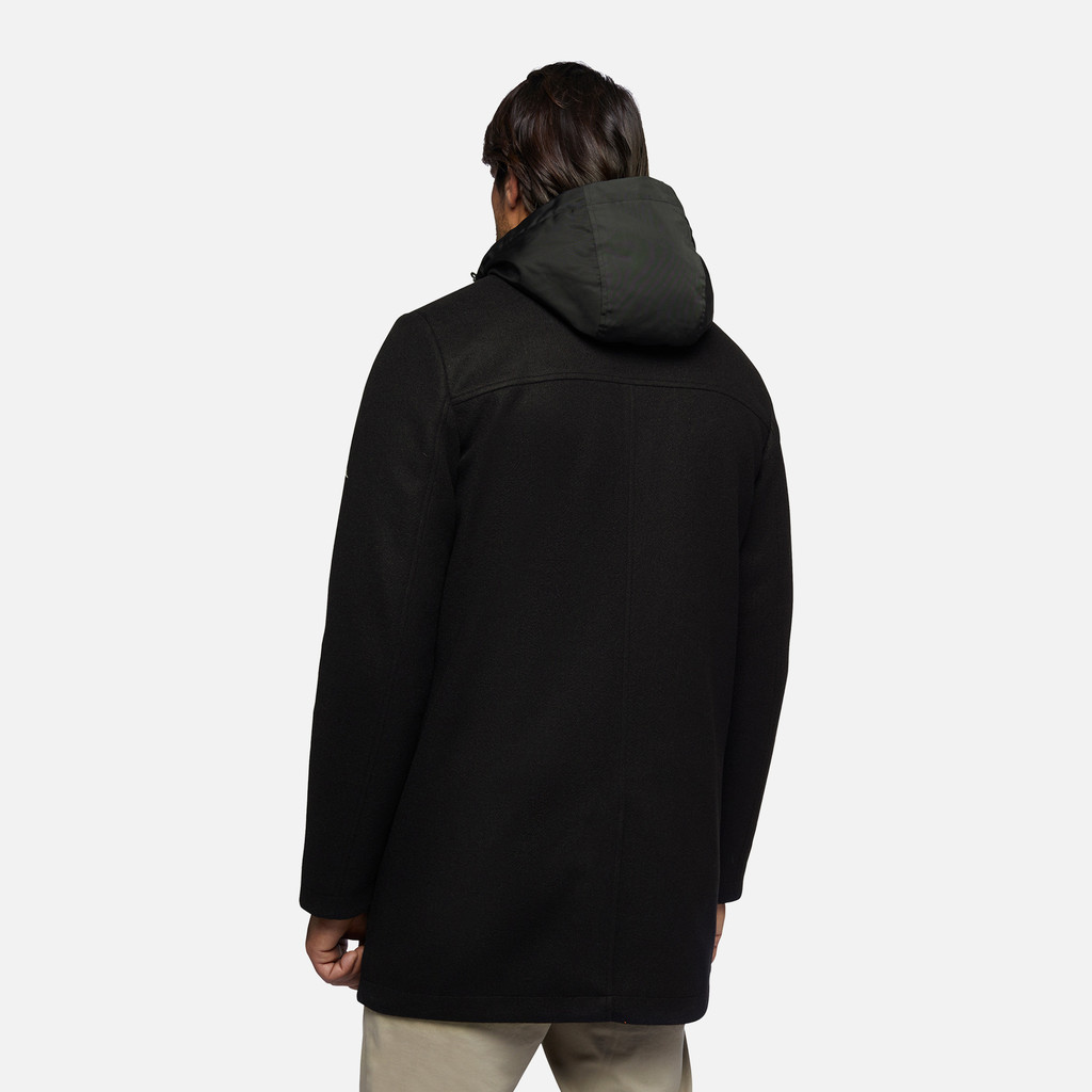 Geox® MONREALE: Long Coat black Man | Geox®