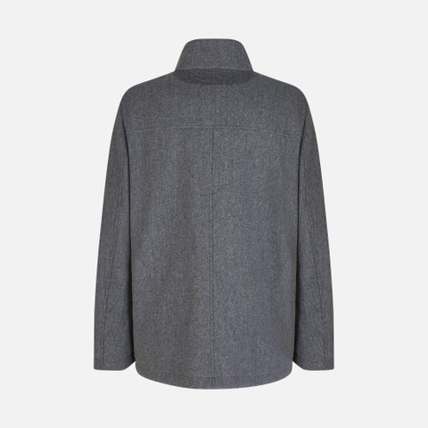 long coat MONREALE MAN Dark melange grey - image number 4 | GEOX