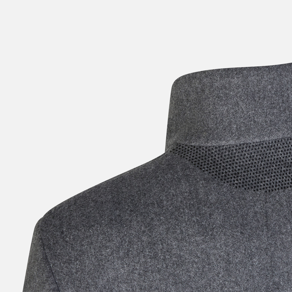 long coat MONREALE MAN Dark melange grey - image number 6 | GEOX