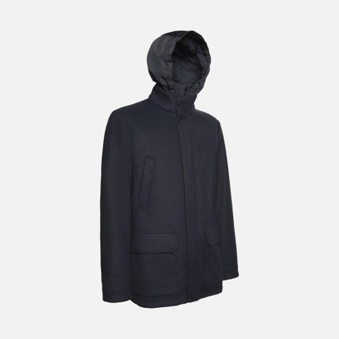 long coat MONREALE MAN Sky captain - image number 2 | GEOX
