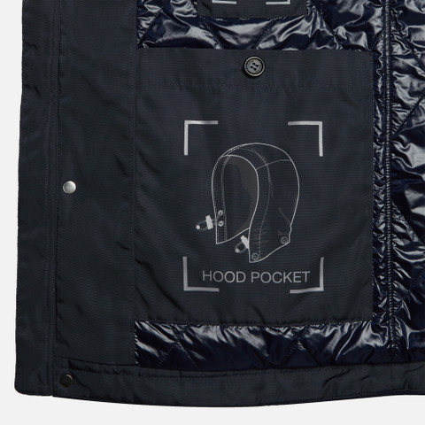 long coat MONREALE MAN Sky captain - image number 7 | GEOX