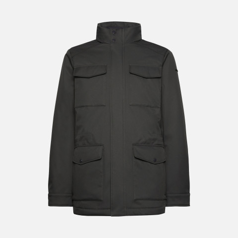 Geox® VINCIT FIELD JKT: Elegant Jacket asphalt Man | Geox®