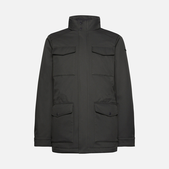 Elegant jacket VINCIT MAN Anthracite | GEOX