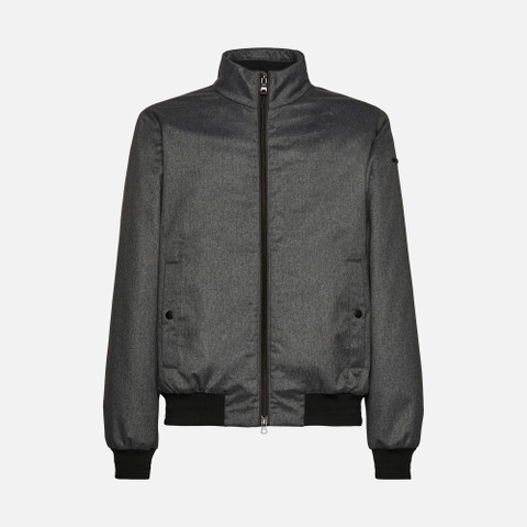 mid-season jacket VINCIT MAN Gray pinstripe - image number 0 | GEOX