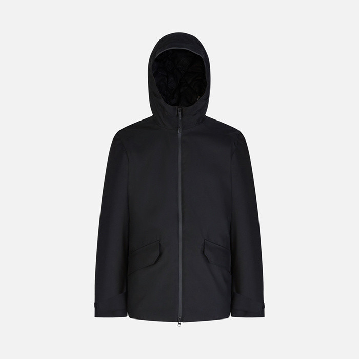 Waterproof jacket CLINTFORD ABX MAN Black | GEOX