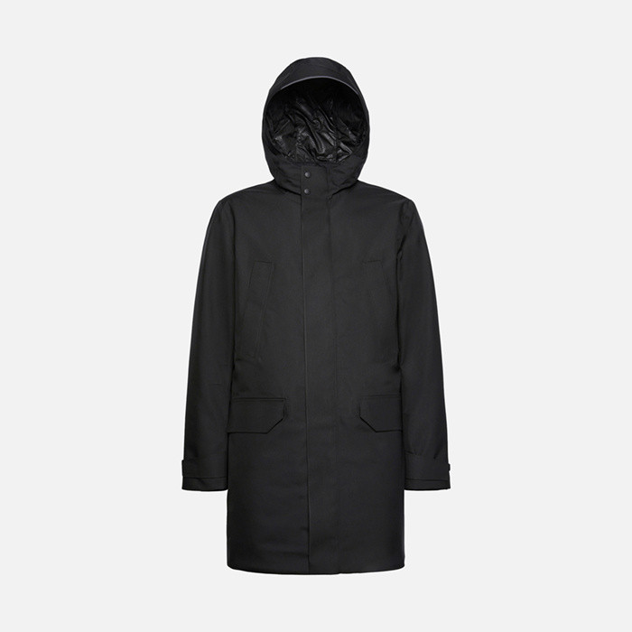 Waterproof jacket CLINTFORD ABX MAN Black | GEOX